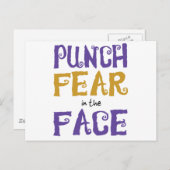 Carte Postale Punch La peur dans le visage (Devant / Derrière)