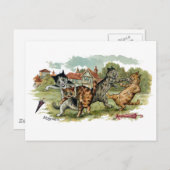 Carte Postale Punches de commerce de chats (Devant / Derrière)