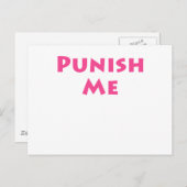 Carte Postale Punir moi (Devant / Derrière)
