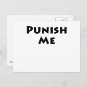 Carte Postale Punir moi (Devant / Derrière)
