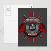 Carte Postale PUNISSEZ le DnB Dub Dubstep DJ style hardstyle BAS (Devant / Derrière)