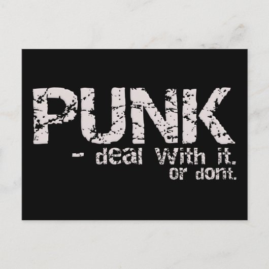 Carte postale PUNK (Devant)