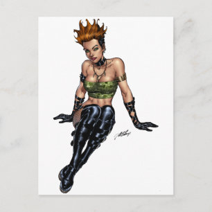 Carte Postale Punk Alternative Girl par Al Rio