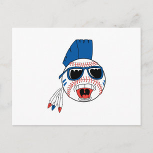 Carte Postale Punk de baseball amusant