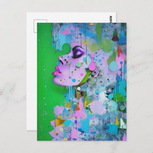 Carte Postale Punk - Ken Gage Surreal Art (Devant / Derrière)