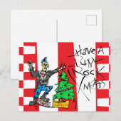 CARTE POSTALE PUNK ROCK XMAS (Devant / Derrière)