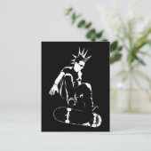 Carte Postale punk skateboard (Debout devant)