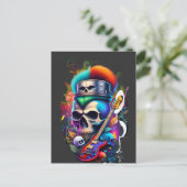 Carte Postale Punk Skull (Debout devant)
