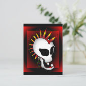CARTE POSTALE PUNK SKULL-3 (Debout devant)