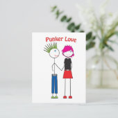 Carte Postale Punker Love (Debout devant)