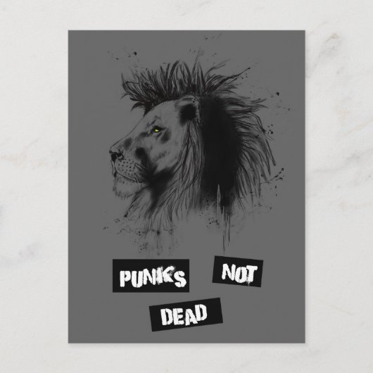 Carte Postale punks non morts (Devant)