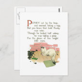 Carte Postale Punky assis au piège (Devant / Derrière)