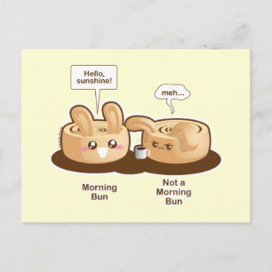 Carte Postale Punny Buns : Joli lapin du matin