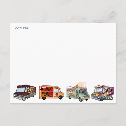 Carte Postale Puns de camion alimentaire (Dos)