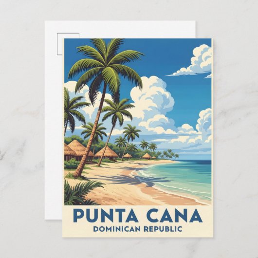 Carte Postale Punta cana beach paradis (Devant / Derrière)