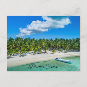 Carte Postale Punta Cana Belle Plage Tropicale Sableuse Palmiers