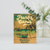 Carte Postale Punta Cana Mariage tropical Sauvez les Dates (Debout devant)