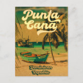 Carte Postale Punta Cana Mariage tropical Sauvez les Dates (Devant)