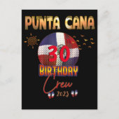 Carte Postale Punta Cana République dominicaine Anniversaire (Devant)