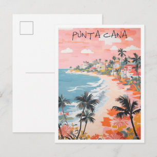 Carte Postale Punta Cana République dominicaine Art Voyage