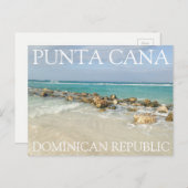 Carte Postale Punta Cana République Dominicaine Plage et Vaves (Devant / Derrière)