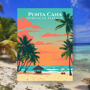 Carte Postale Punta Cana République dominicaine Plage Voyage Art