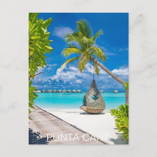 Carte Postale Punta Cana République Dominicaine Travel Art Vinta (Devant)