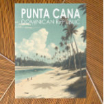 Carte Postale Punta Cana République Dominicaine Travel Art Vinta<br><div class="desc">Design vectoriel Punta Cana. La région de Bávaro et Punta Cana forment ce qu'on appelle la Costa del Coco,  ou Côte des cocotiers,  une zone de luxueux complexes tout compris.</div>