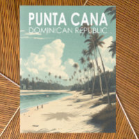 Punta Cana République Dominicaine Travel Art Vinta