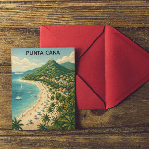 Carte Postale Punta Cana République dominicaine Tropical Vintage