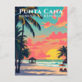 Carte Postale Punta Cana République dominicaine Voyage Rétro Pla (Devant)