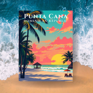 Carte Postale Punta Cana République dominicaine Voyage Rétro Pla