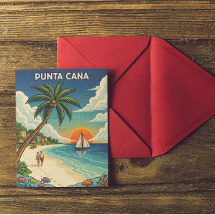 Carte Postale Punta Cana République dominicaine Voyage Vintage