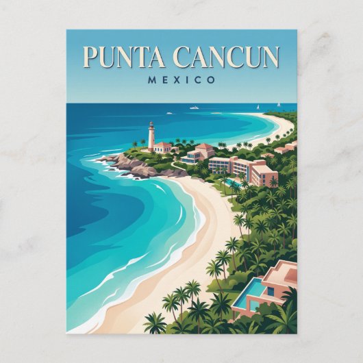 Carte Postale Punta Cancun Mexique (Devant)