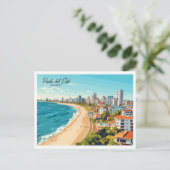 Carte Postale Punta del Este Uruguay Illustration Voyage (Debout devant)