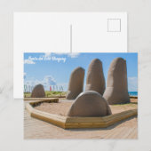 Carte Postale Punta del Este, Uruguay, La Mano (Devant / Derrière)