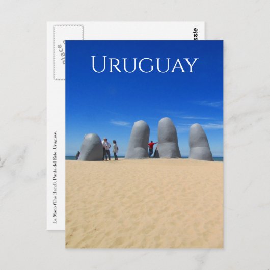 Carte Postale punta hand uruguay (Devant / Derrière)