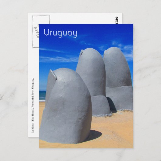 Carte Postale punta la mano (Devant / Derrière)