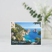 Carte Postale Punta Tragara Capri Italie (Debout devant)