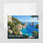 Carte Postale Punta Tragara Capri Italie (Devant / Derrière)