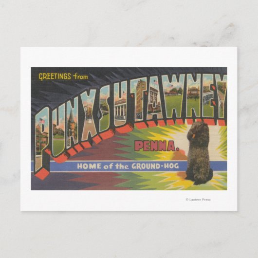 Carte Postale Punxsutawney, Pennsylvanie (Groundhog) (Devant)