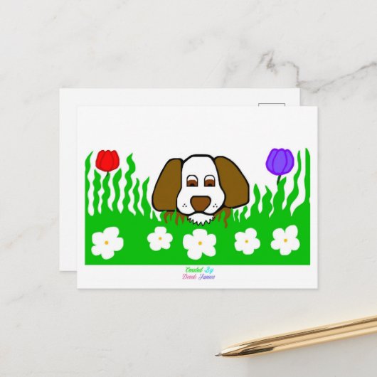 Carte postale Pup N Play (Devant/Arrière en situation)
