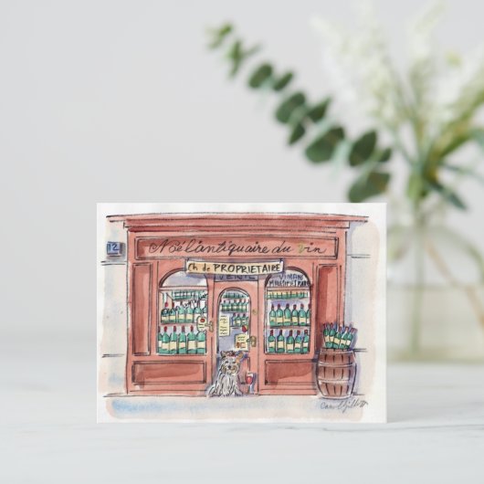 Carte Postale Pup rue Malar, Paris (Debout devant)