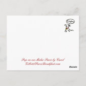 Carte Postale Pup rue Malar, Paris (Dos)