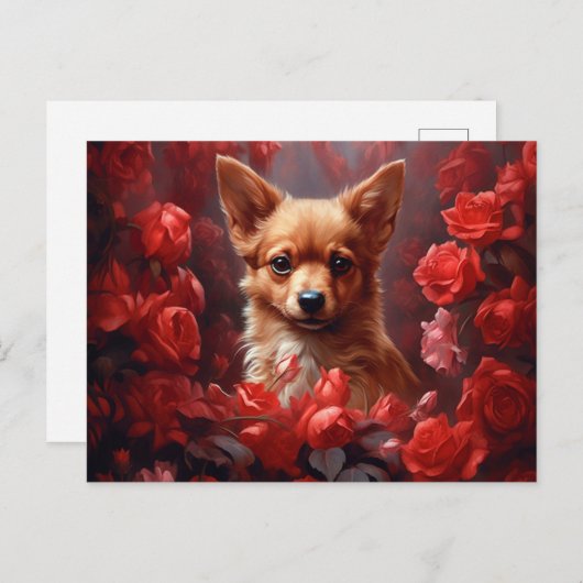 Carte Postale Puppy (Devant / Derrière)