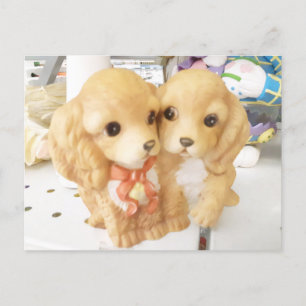 Carte Postale Puppy Duo