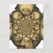 Carte Postale Puppy Kaleidoscope Art Print (Devant)