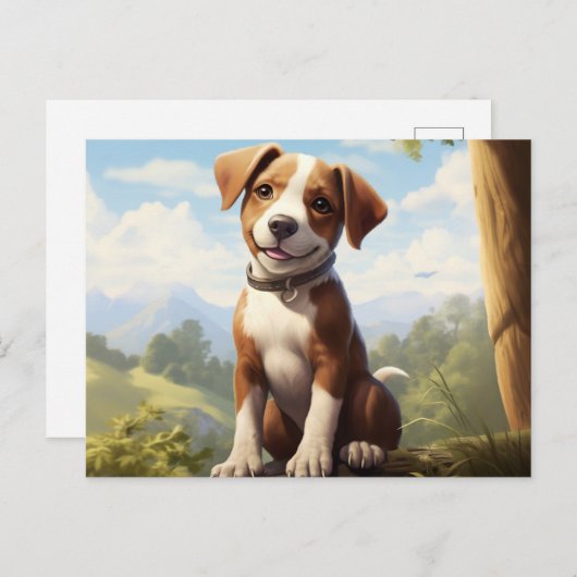 Carte postale Puppy Perfection (Devant / Derrière)