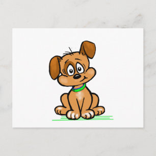 Carte Postale Puppy Tilt