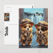 Carte Postale Pups Fête Mystère (Devant / Derrière)